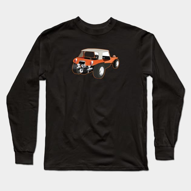 Manx Dune Buggy Back Long Sleeve T-Shirt by PauHanaDesign